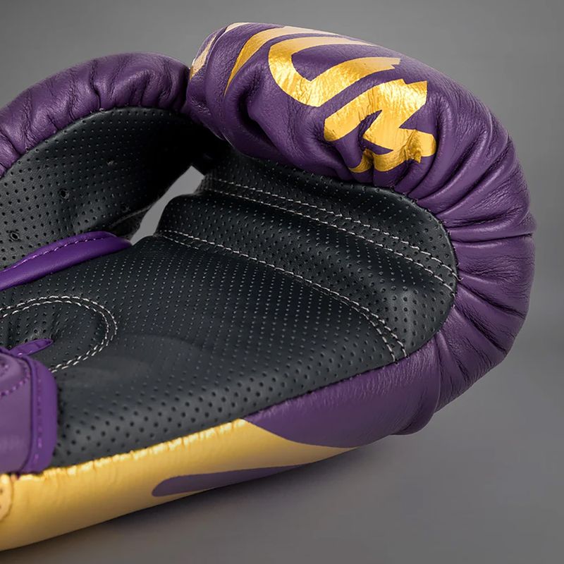 Bokso pirštinės Venum Reverso Boxing dark purple/gold 3