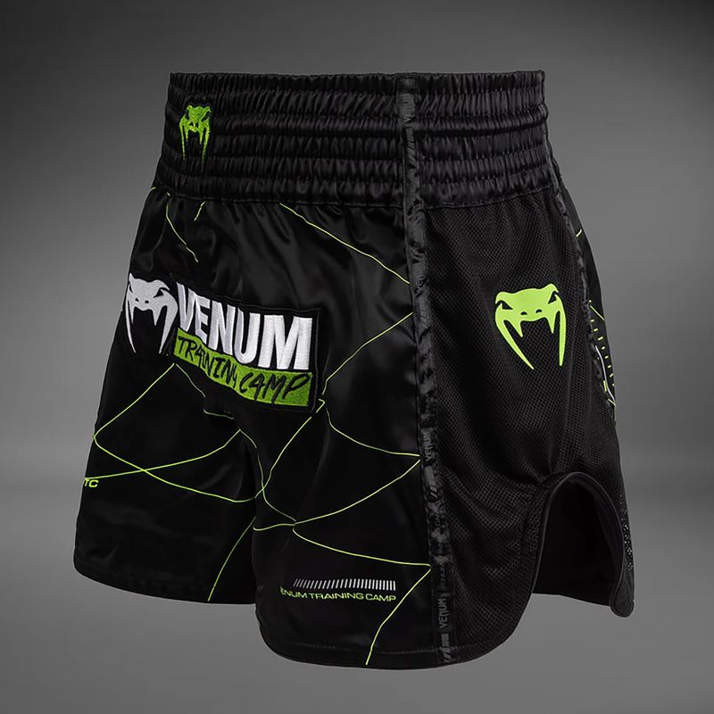 Vyriški treniruočių šortai Venum Training Camp 4.0 black/neo green 3
