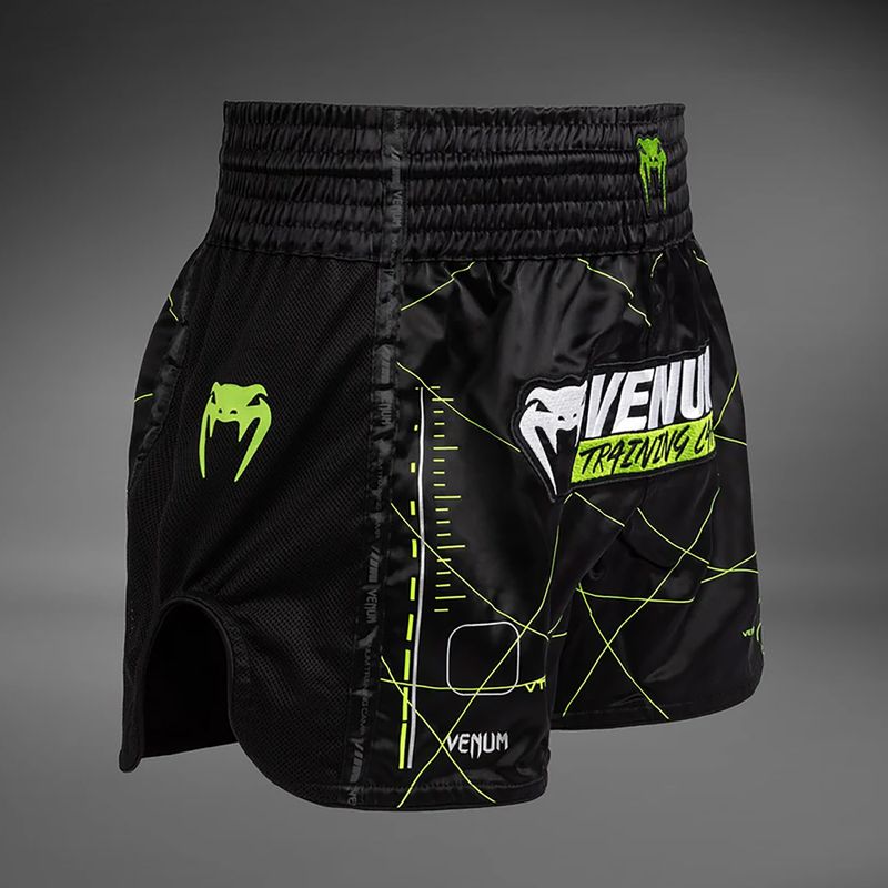 Vyriški treniruočių šortai Venum Training Camp 4.0 black/neo green 4
