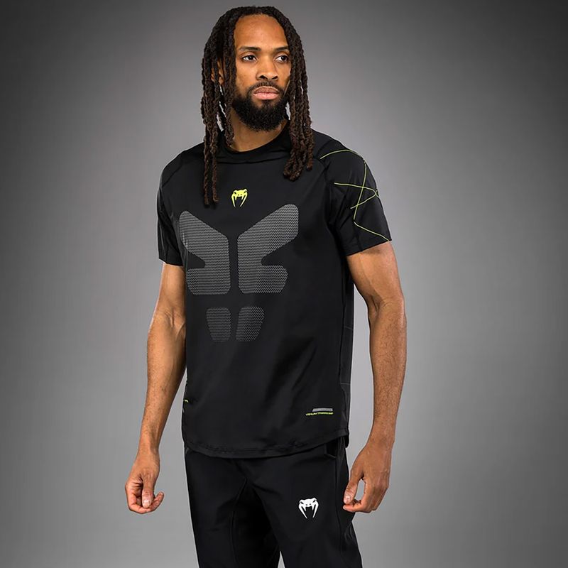 Vyriški treniruočių marškinėliai Venum Training Camp black/neo green 3