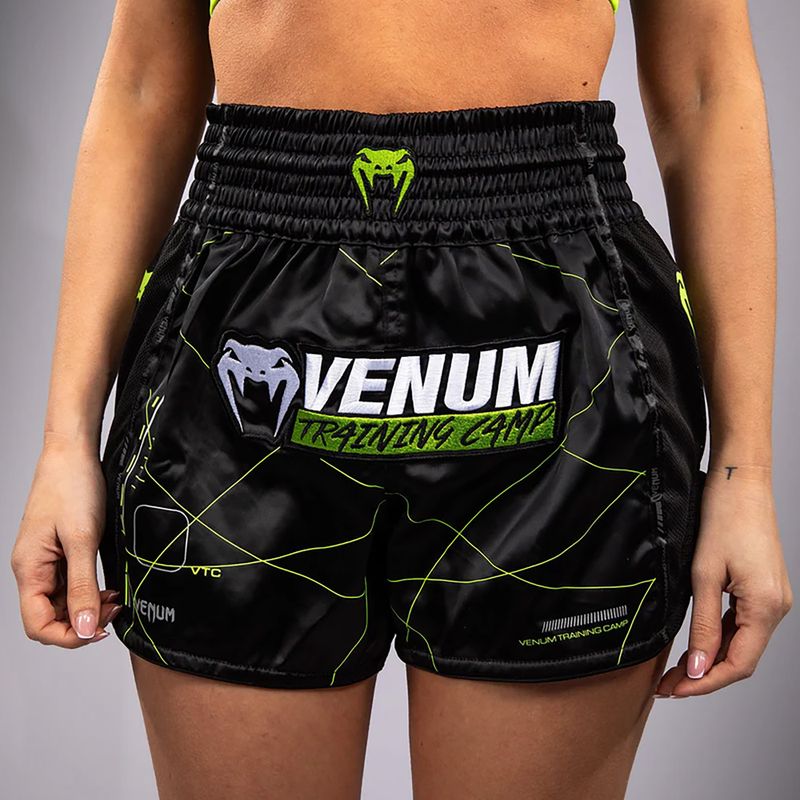 Vyriški treniruočių šortai Venum Training Camp 4.0 black/neo green 5
