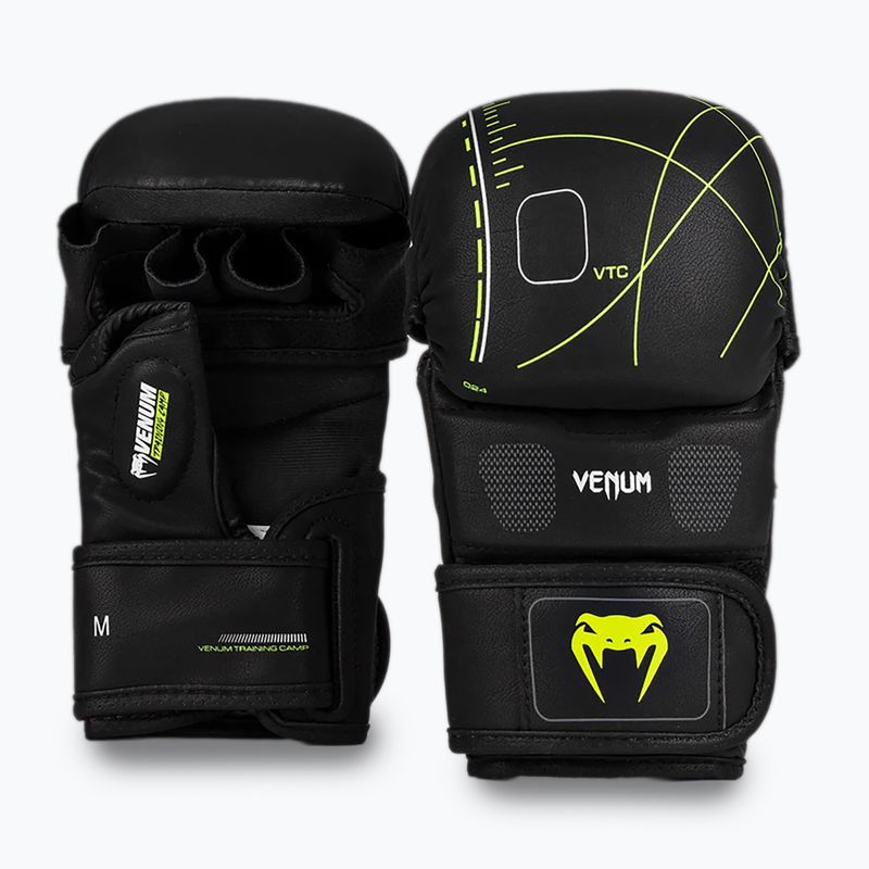 Sparingo pirštinės Venum Training Camp 4.0 black/neo green