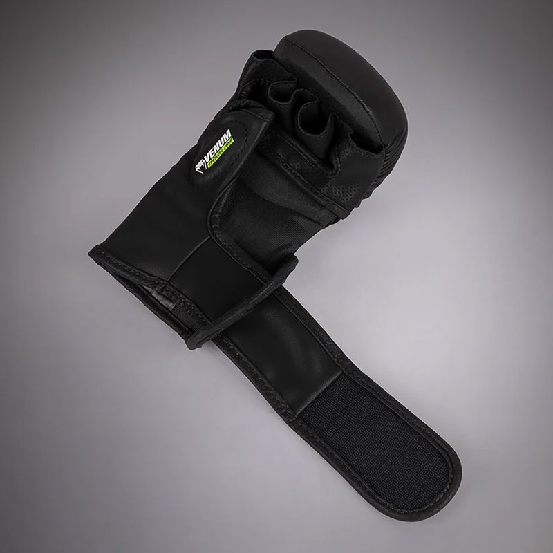 Sparingo pirštinės Venum Training Camp 4.0 black/neo green 3