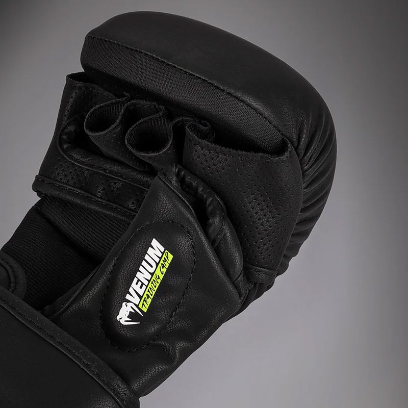 Sparingo pirštinės Venum Training Camp 4.0 black/neo green 4