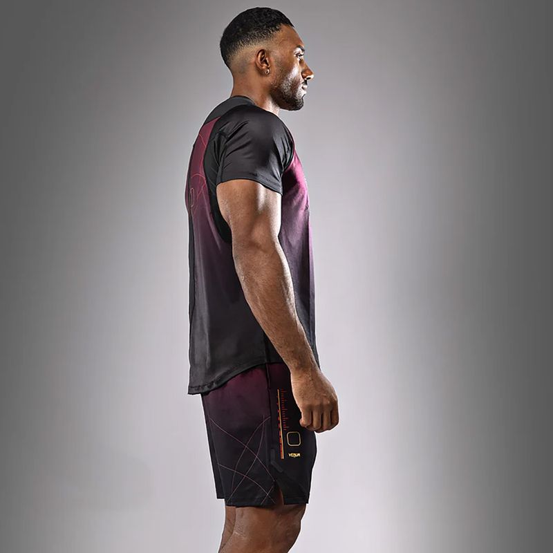 Vyriški treniruočių marškinėliai Venum Tactical XT black/burgundy/gold 7