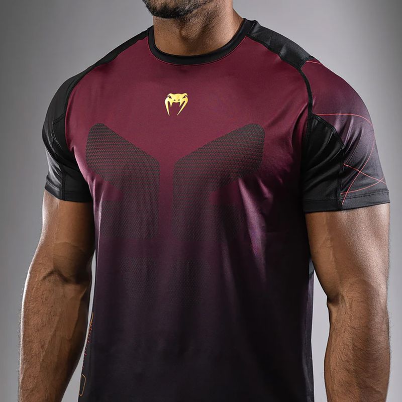 Vyriški treniruočių marškinėliai Venum Tactical XT black/burgundy/gold 8