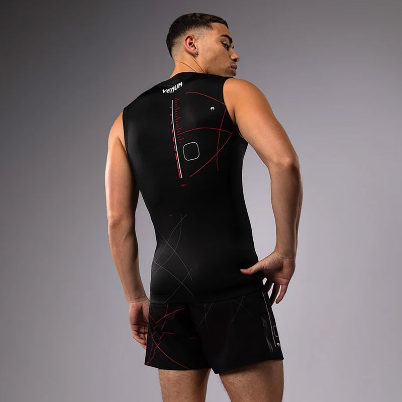 Vyriški treniruočių marškinėliai Venum Tactical XT 05522 Rashguards black/fire red 2