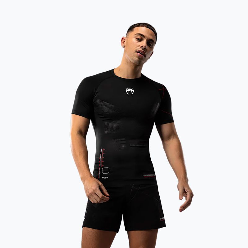 Vyriški treniruočių marškinėliai Venum Tactical XT Rashguards black/fire red 2