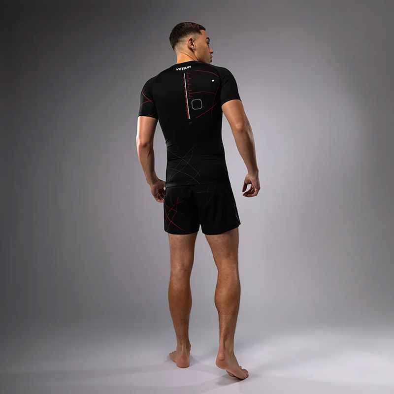 Vyriški treniruočių marškinėliai Venum Tactical XT Rashguards black/fire red 6