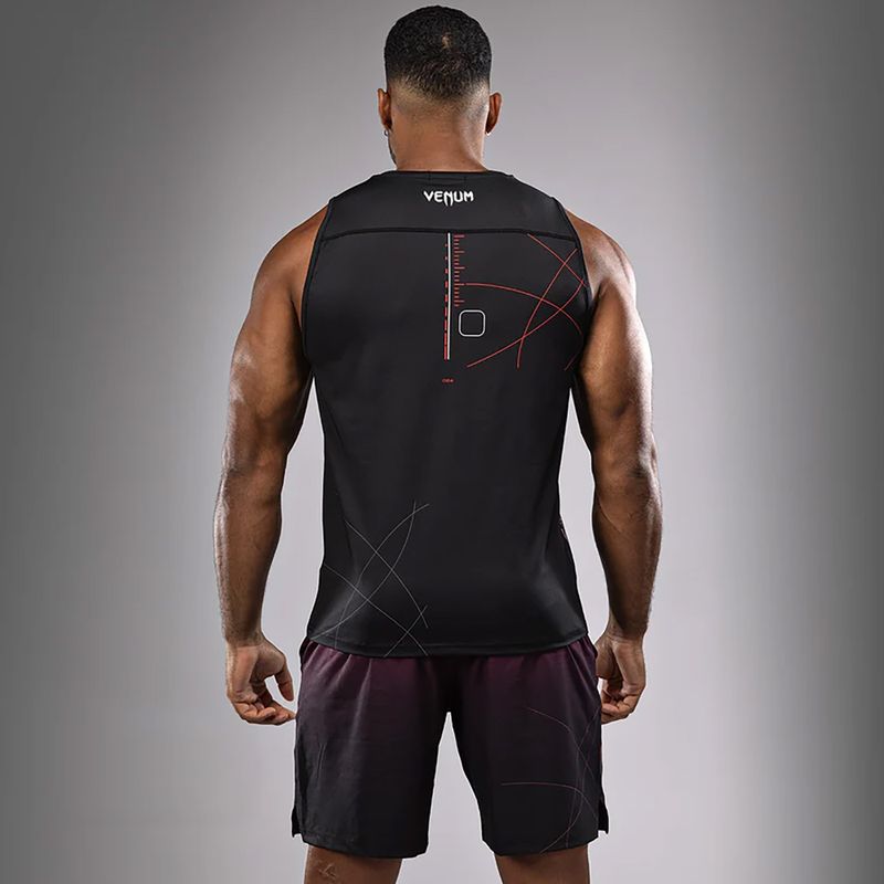 Venum Tactical XT Tank juodi/žiauriai raudoni treniruočių marškinėliai 3