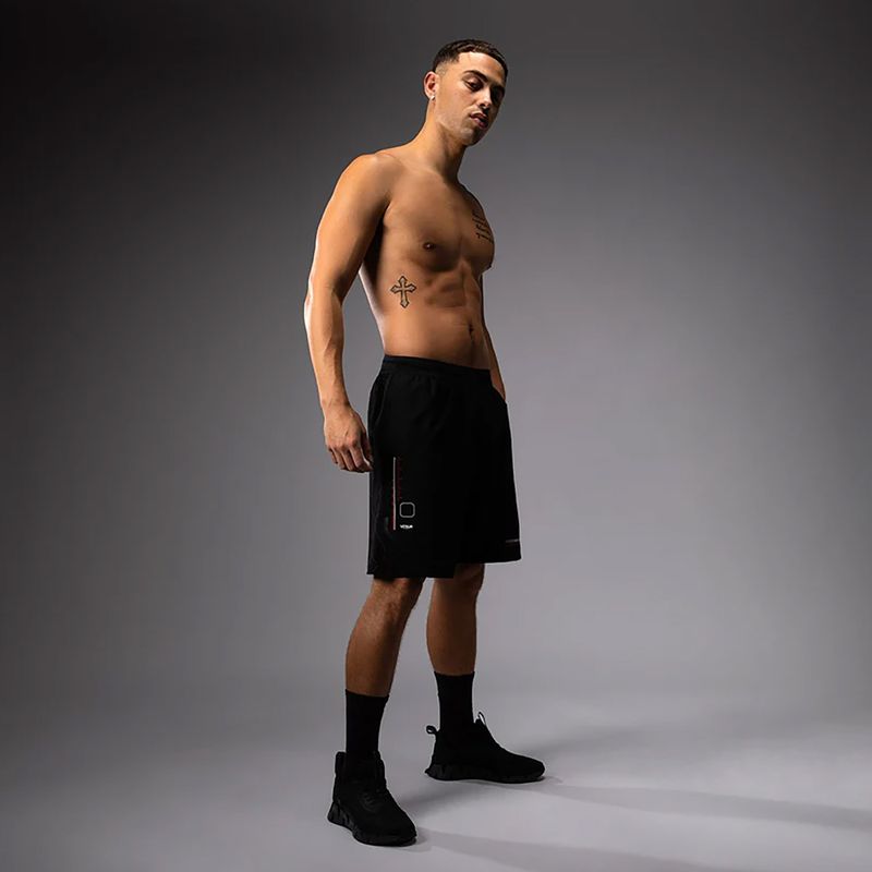 Vyriški treniruočių šortai Venum Tactical XT black/fire red 5