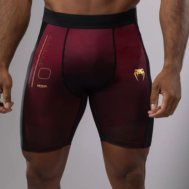 Vyriški treniruočių šortai Venum Tactical XT Vale Tudo black/burgundy/gold 6