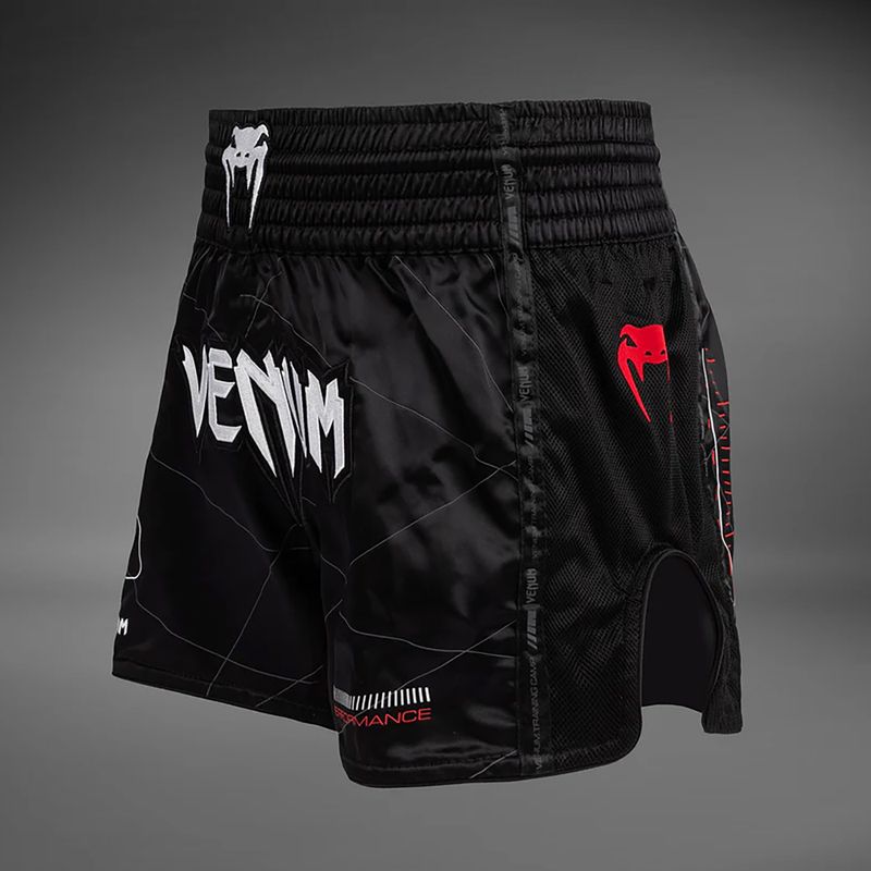 Vyriški treniruočių šortai Venum Tactical XT Muay Thai black/fire red 3