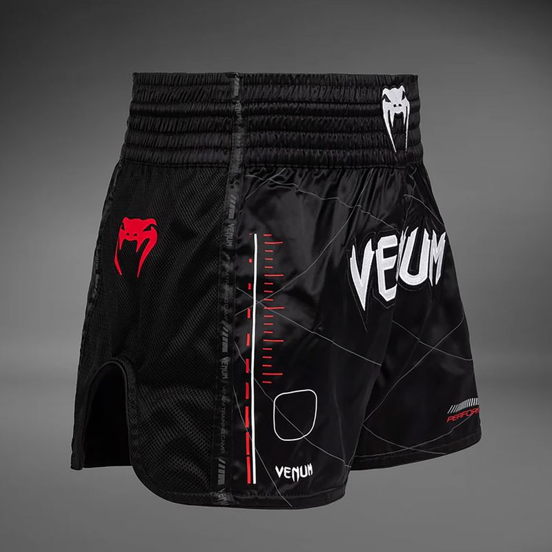 Vyriški treniruočių šortai Venum Tactical XT Muay Thai black/fire red 4