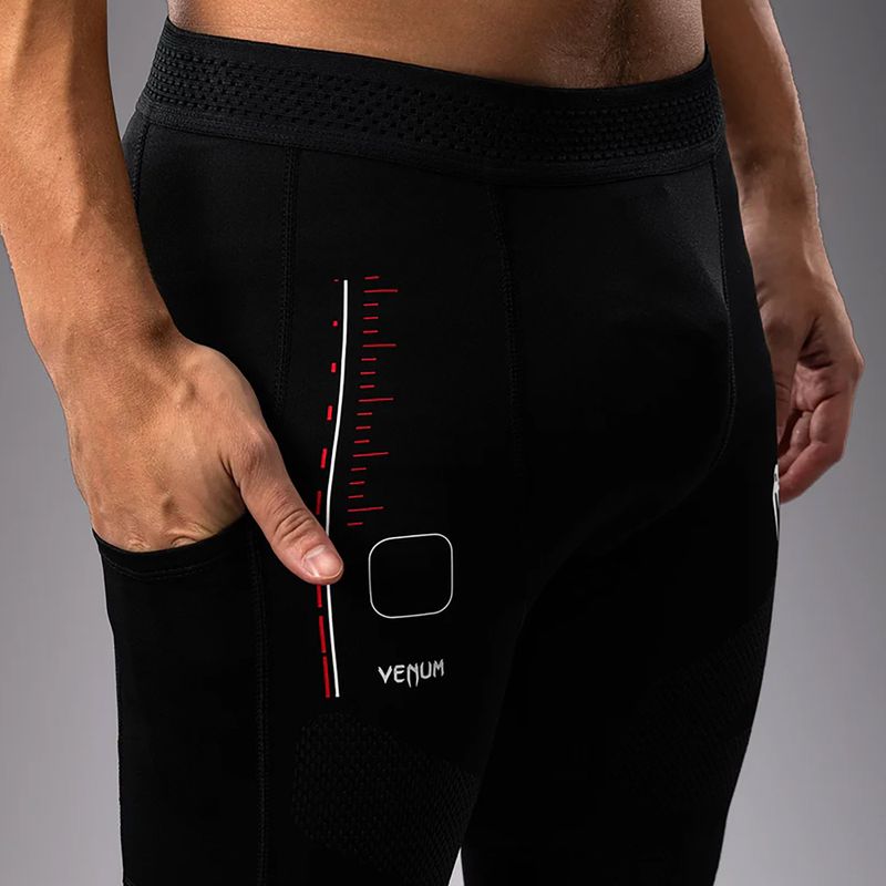 Vyriškos treniruočių tamprės Venum Tactical XT Spats black/fire red 7