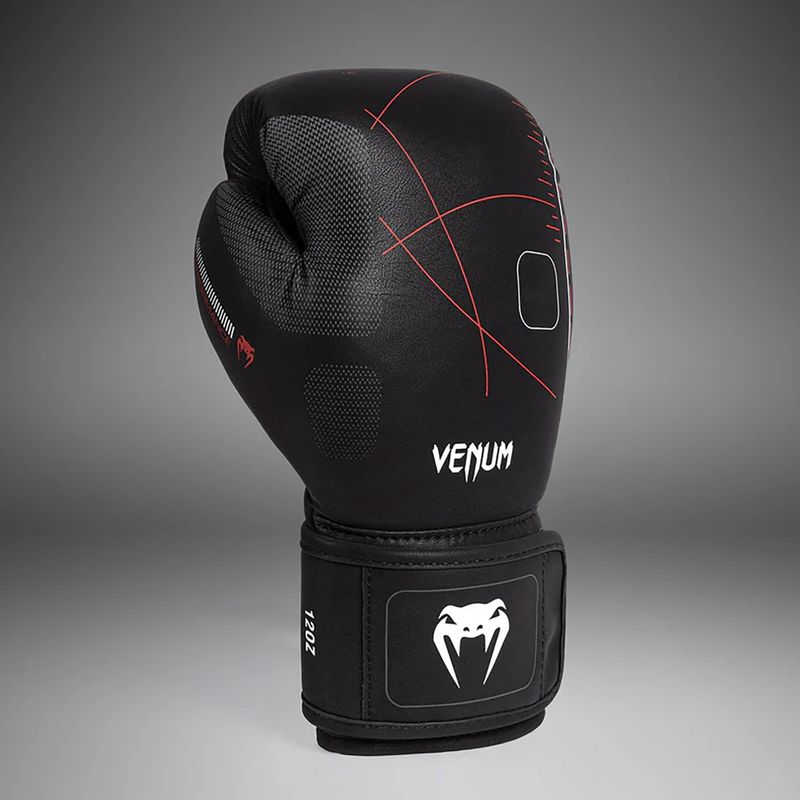 Bokso pirštinės Venum Tactical XT black/fire red 4