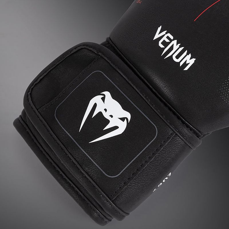Bokso pirštinės Venum Tactical XT black/fire red 7