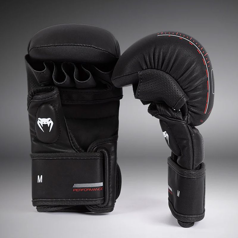 Sparingo pirštinės Venum Tactical XT black/fire red 2