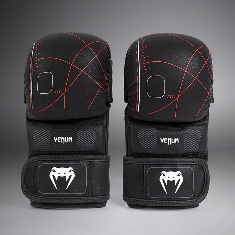 Sparingo pirštinės Venum Tactical XT black/fire red 3