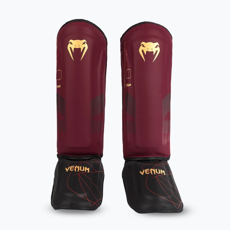 Moteriškos blauzdikaulio ir pėdos apsaugos Venum Tactical XT Shinguards juoda/burundy/gold