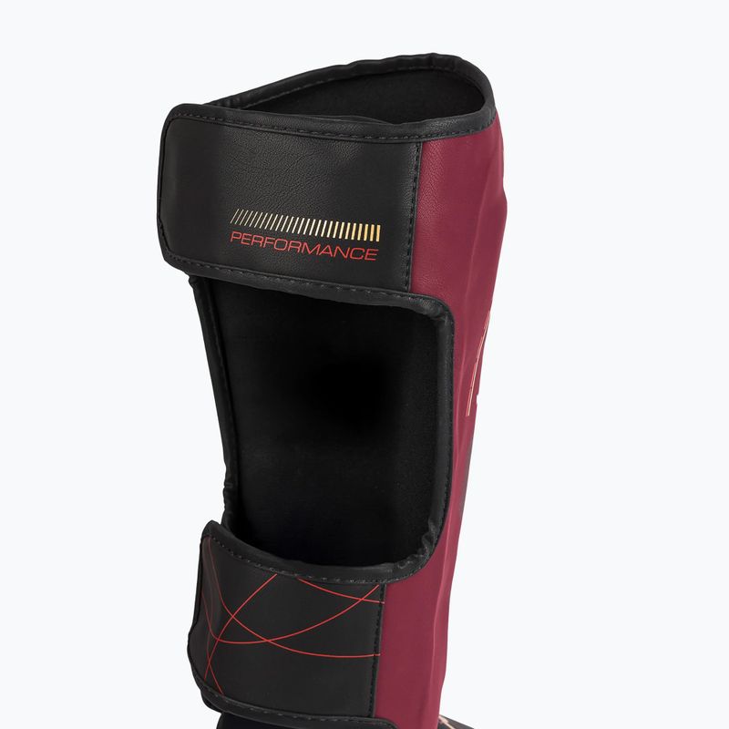 Moteriškos blauzdikaulio ir pėdos apsaugos Venum Tactical XT Shinguards juoda/burundy/gold 5