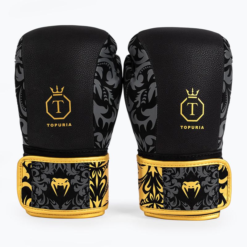 Bokso pirštinės Venum x Ilia Topuria Unmatched Boxing black/gold