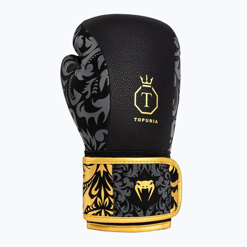 Bokso pirštinės Venum x Ilia Topuria Unmatched Boxing black/gold 5
