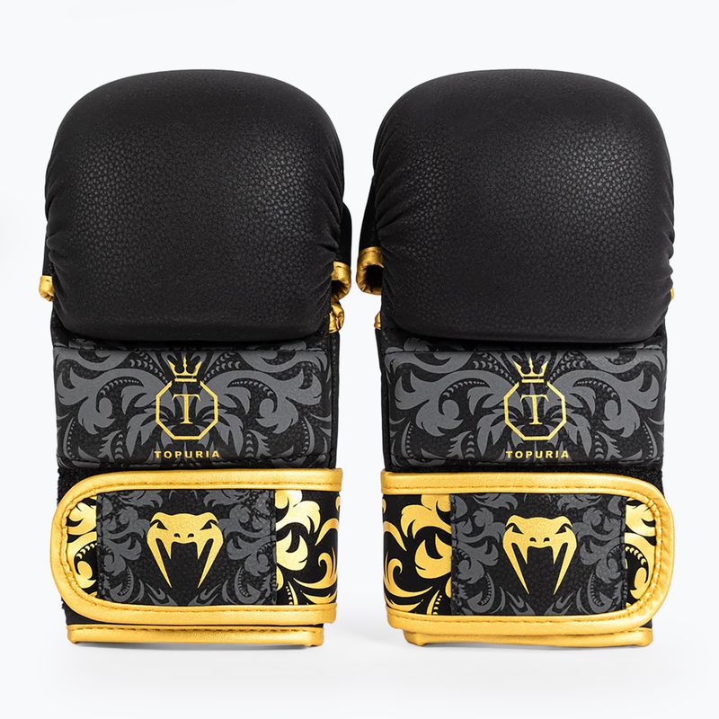 Sparingo pirštinės Venum x Ilia Topuria Unmatched MMA Sparring black/gold