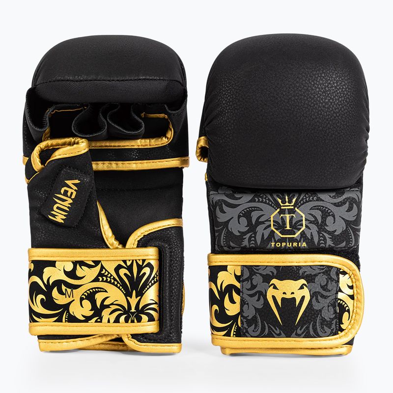 Sparingo pirštinės Venum x Ilia Topuria Unmatched MMA Sparring black/gold 2