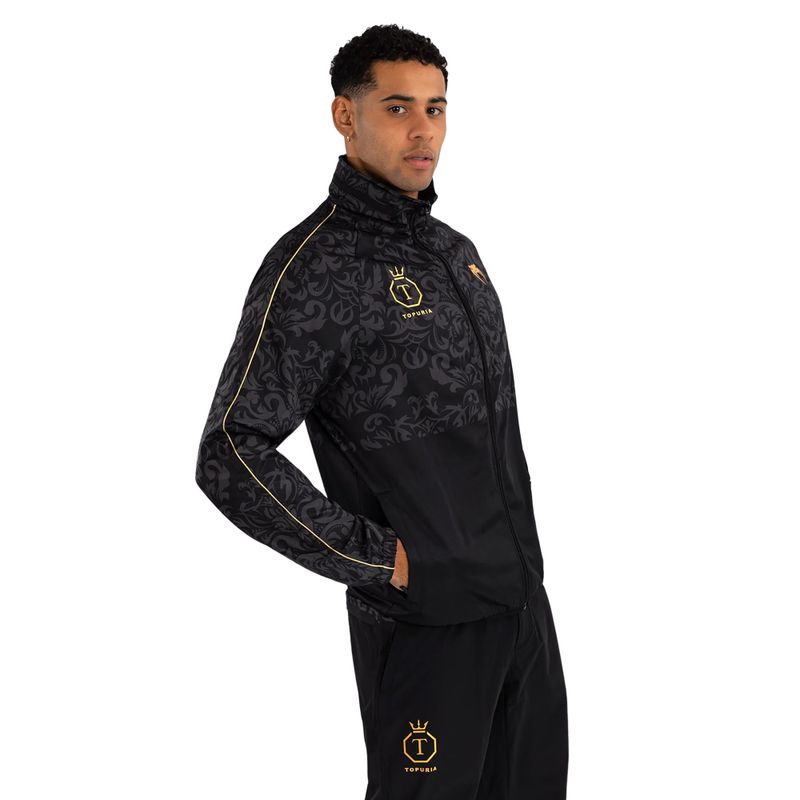 Vyriška striukė Venum x Ilia Topuria Unmatched black/gold 3