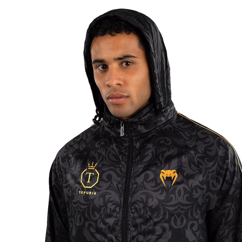 Vyriška striukė Venum x Ilia Topuria Unmatched black/gold 5