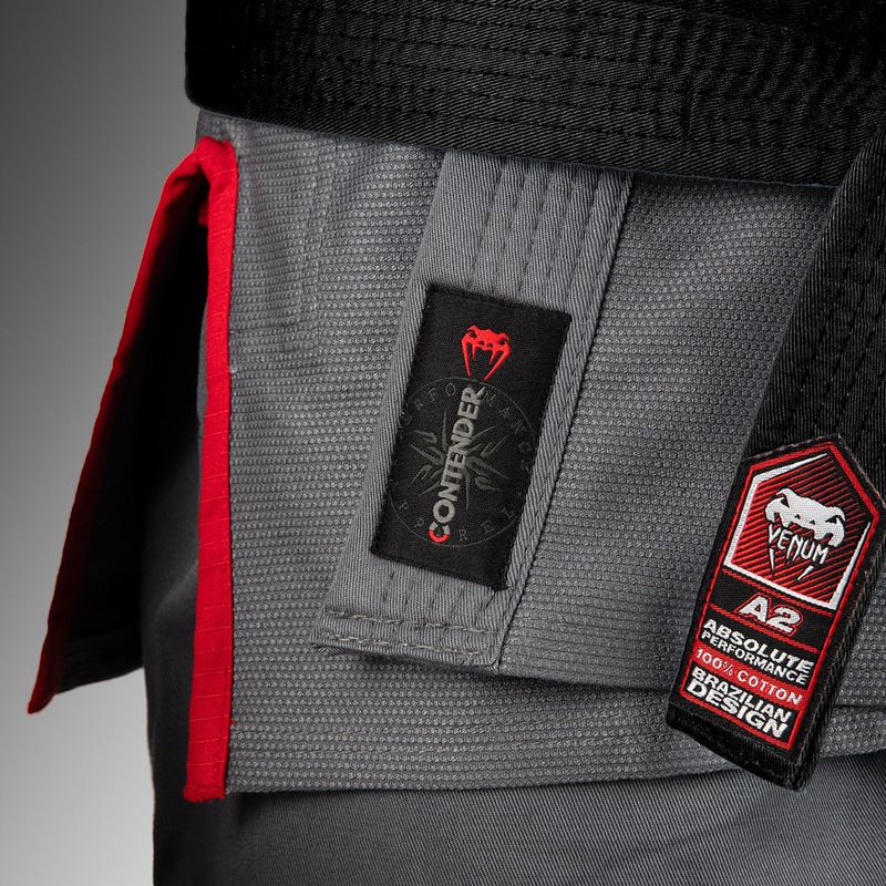 GI brazilietiško jiu-jitsu Venum Contender 3.0 audros pilka 6