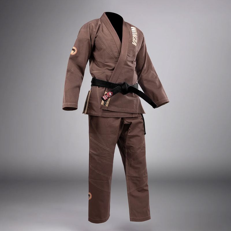 GI braziliškojo jiu-jitsu Venum Elite 5.0 šokoladinės rudos spalvos 3