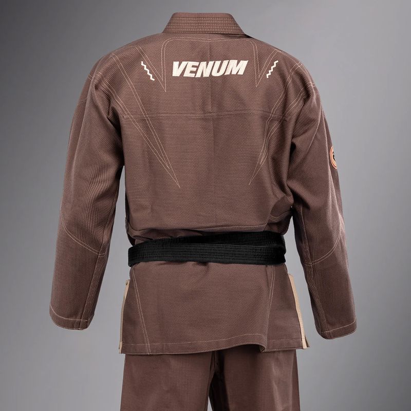 GI braziliškojo jiu-jitsu Venum Elite 5.0 šokoladinės rudos spalvos 5