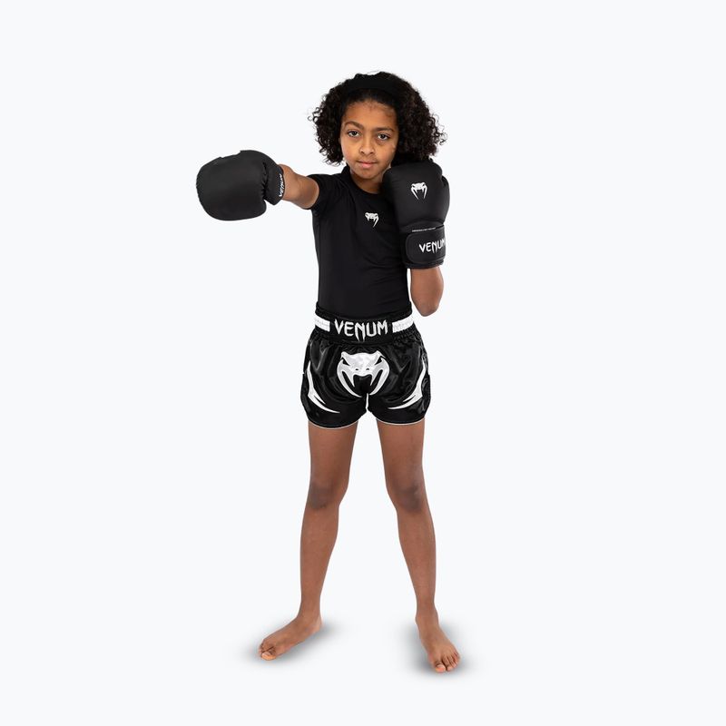 Venum Inferno Muay Thai Jr vaikų treniruočių šortai juodi 2