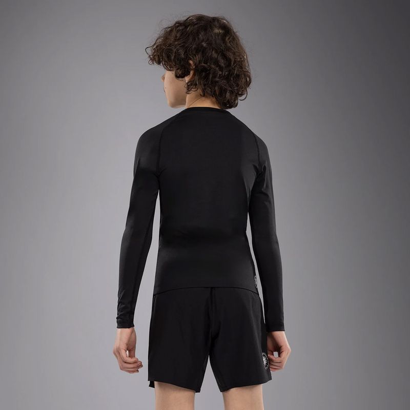 Vaikiški treniruočių marškinėliai ilgomis rankovėmis Venum Contender Rashguards Jr black 3