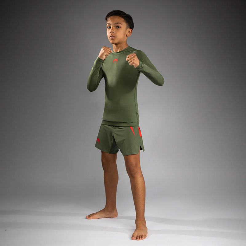 Vaikiškas treniruočių ilgomis rankovėmis marškinėlis Venum Contender Rashguards Jr khaki 2