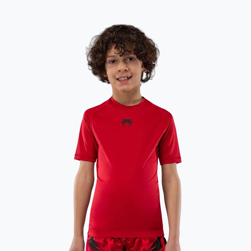 Vaikiški treniruočių marškinėliai Venum Contender Rashguards Jr cherry red