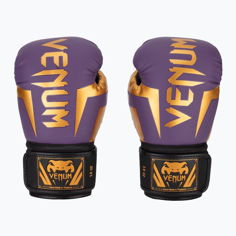Venum Elite tamsiai violetinės bokso pirštinės 2