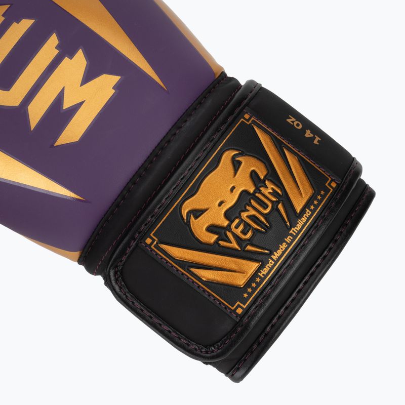 Venum Elite tamsiai violetinės bokso pirštinės 6