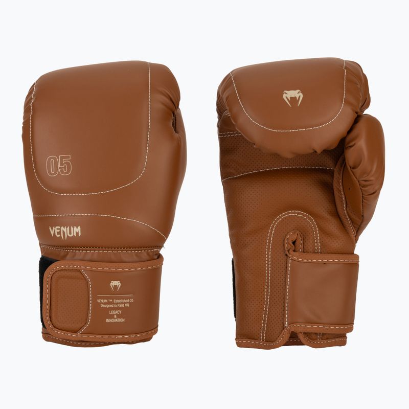Vyriškos bokso pirštinės Venum Impact Evo VENUM-05061-058 chocolate