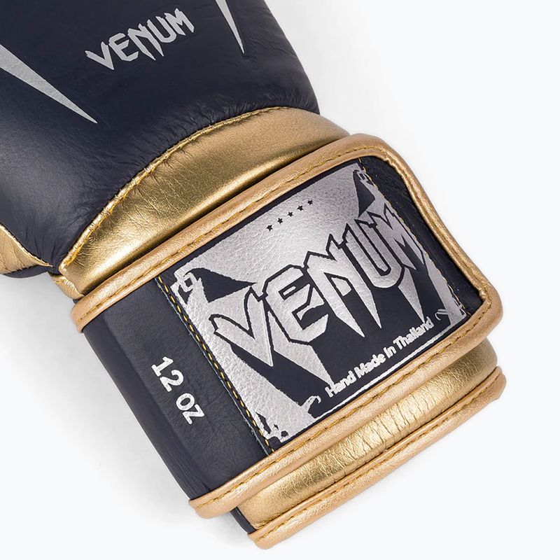 Venum Giant 3.0 tamsiai auksinės bokso pirštinės 3