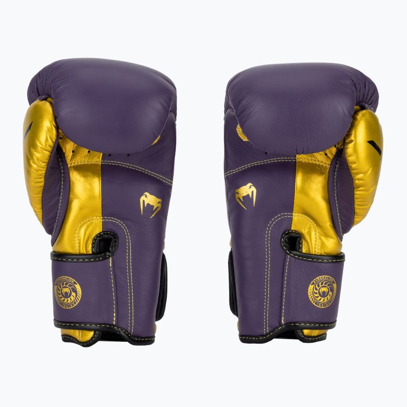 Venum Giant 3.0 tamsiai violetinės/auksinės bokso pirštinės 3