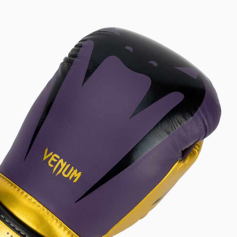 Venum Giant 3.0 tamsiai violetinės/auksinės bokso pirštinės 5