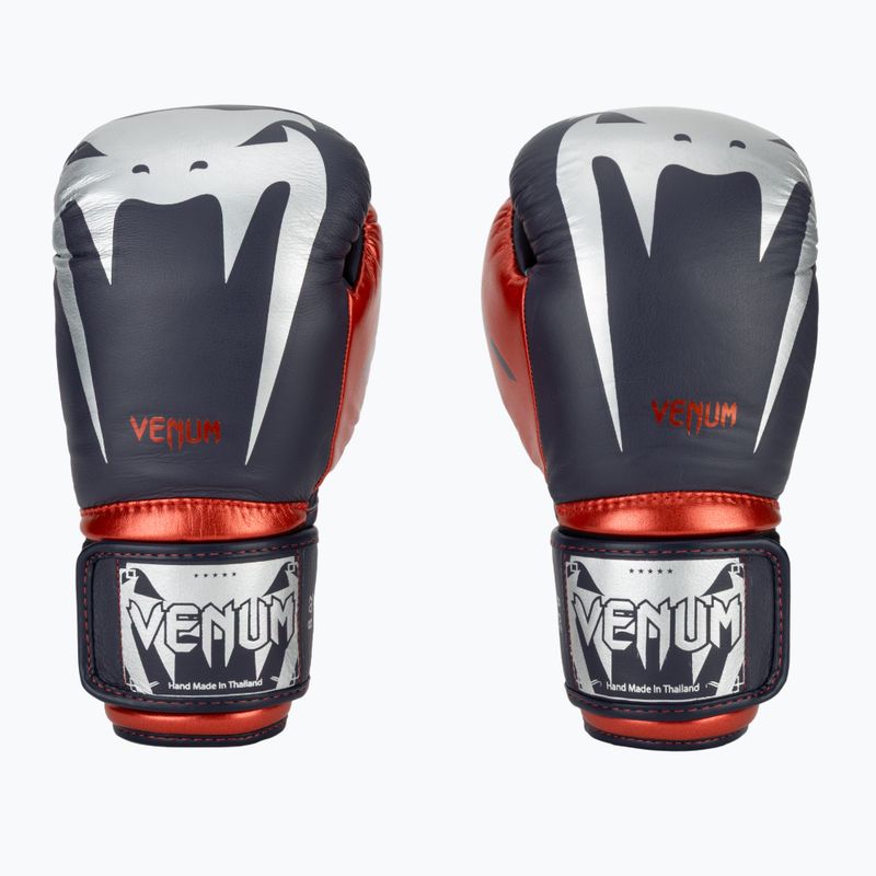 Venum Giant 3.0 bokso pirštinės tamsiai mėlynos/raudonos spalvos 2