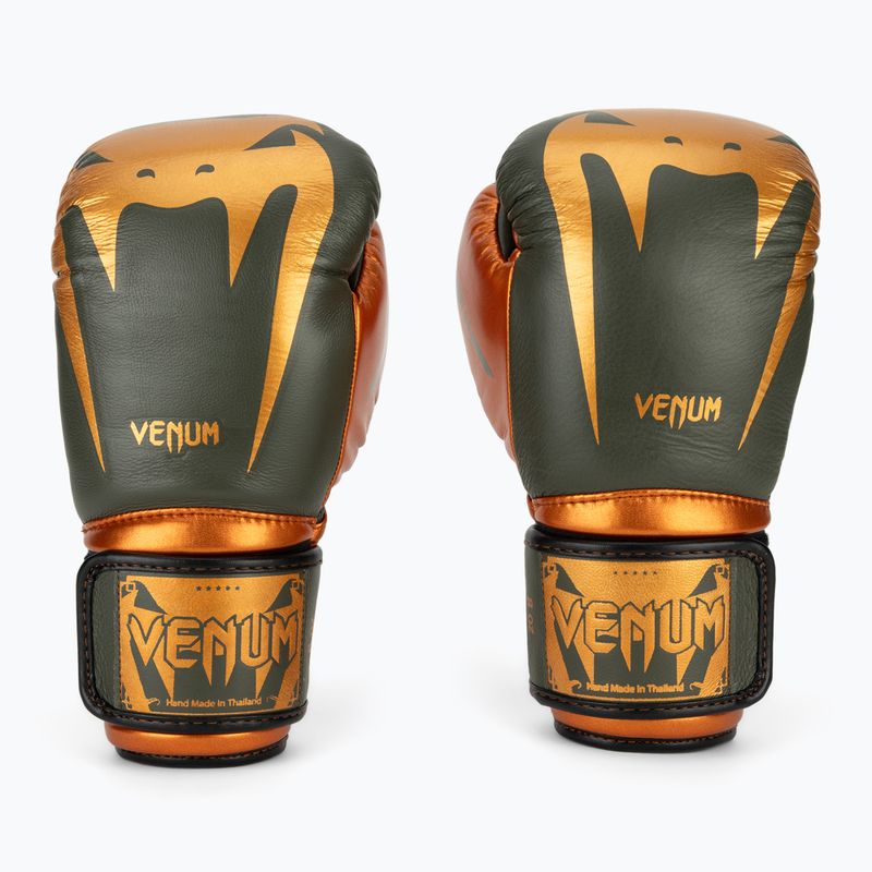 Venum Giant 3.0 chaki/bronzos spalvos bokso pirštinės 2