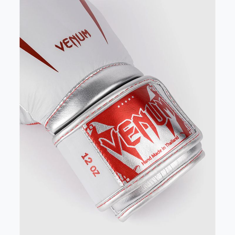 Venum Giant 3.0 raudonos/sidabrinės bokso pirštinės 3