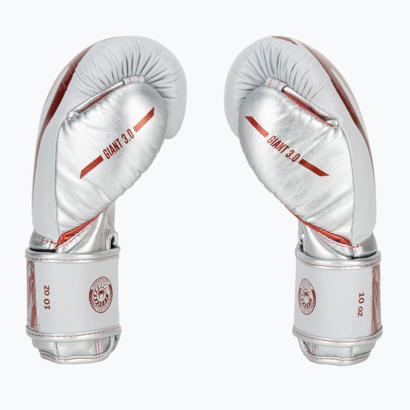 Venum Giant 3.0 raudonos/sidabrinės bokso pirštinės 4