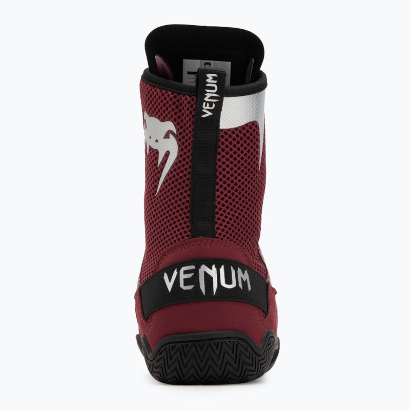 "Venum Elite" bokso bateliai vyno spalvos / sidabro spalvos logotipas 6