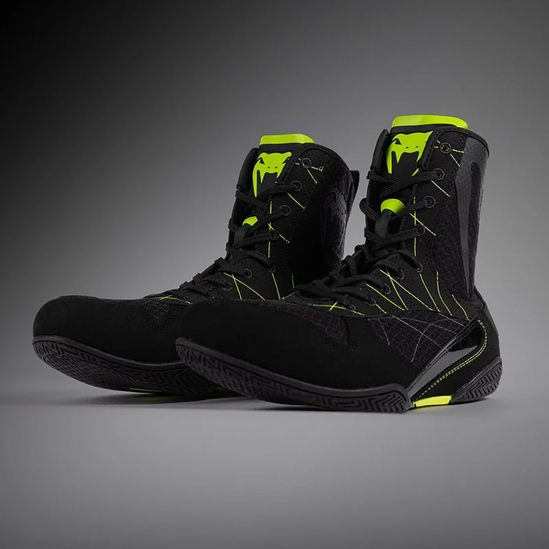 Vyriški barefoot batai Venum Training Camp 4.0 Boxing black/neo green 10